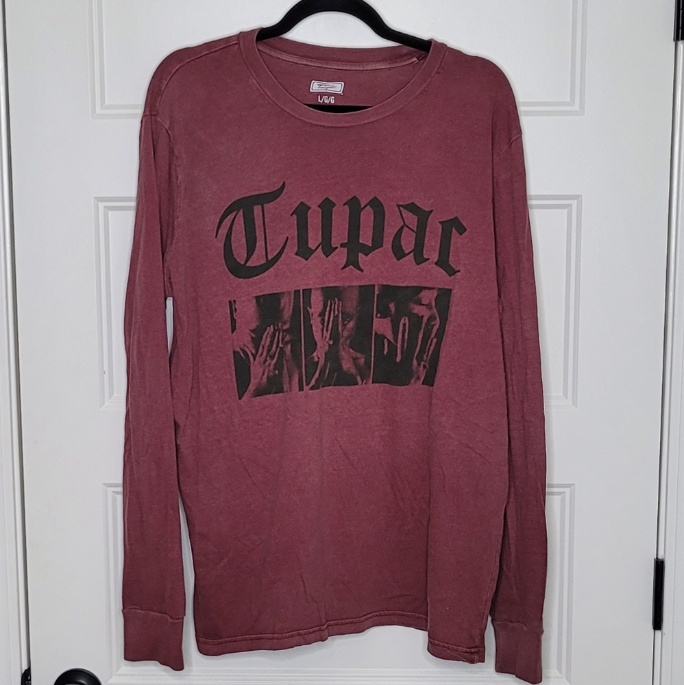 Tupac Large Long Sleeve Shirt